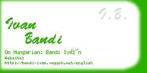 ivan bandi business card